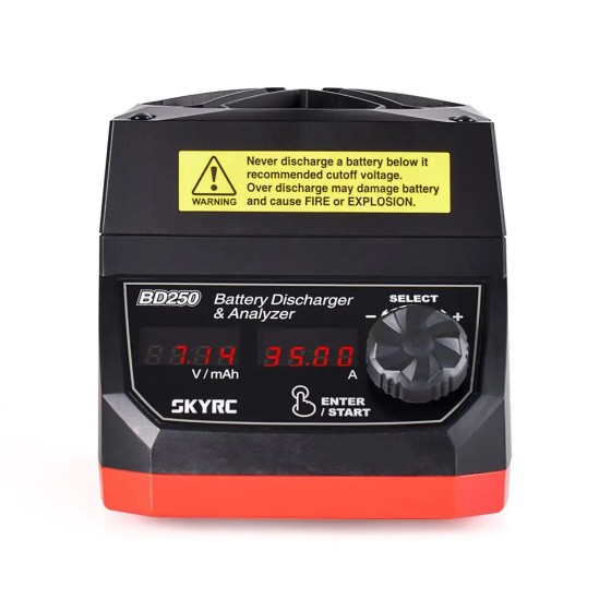 SKYRC BD250 Battery Discharger LiPo LiFe LiHv NiMH NiCd Pb Battery Analyzer Upgraded Battery Powerful Discharger Equipment Diy